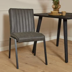 Stoel Stripes Antraciet