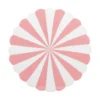 Stool Candy Swirl enamel flamingo pink & white