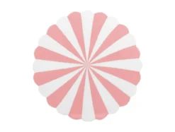 Stool Candy Swirl enamel flamingo pink & white