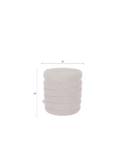 Stool fern beige