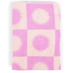 Strandlaken Noa 90x180 cm pink/off white
