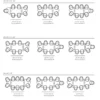 Studio HENK tafel Butterfly Blob - zwart frame, HPL Fenix nero ingo 260 x 100 | HPL Fenix Nero Ingo | Rechte Rand | Frame Zwart