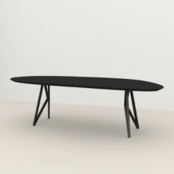 Studio HENK tafel Butterfly Blob - zwart frame, HPL Fenix ne