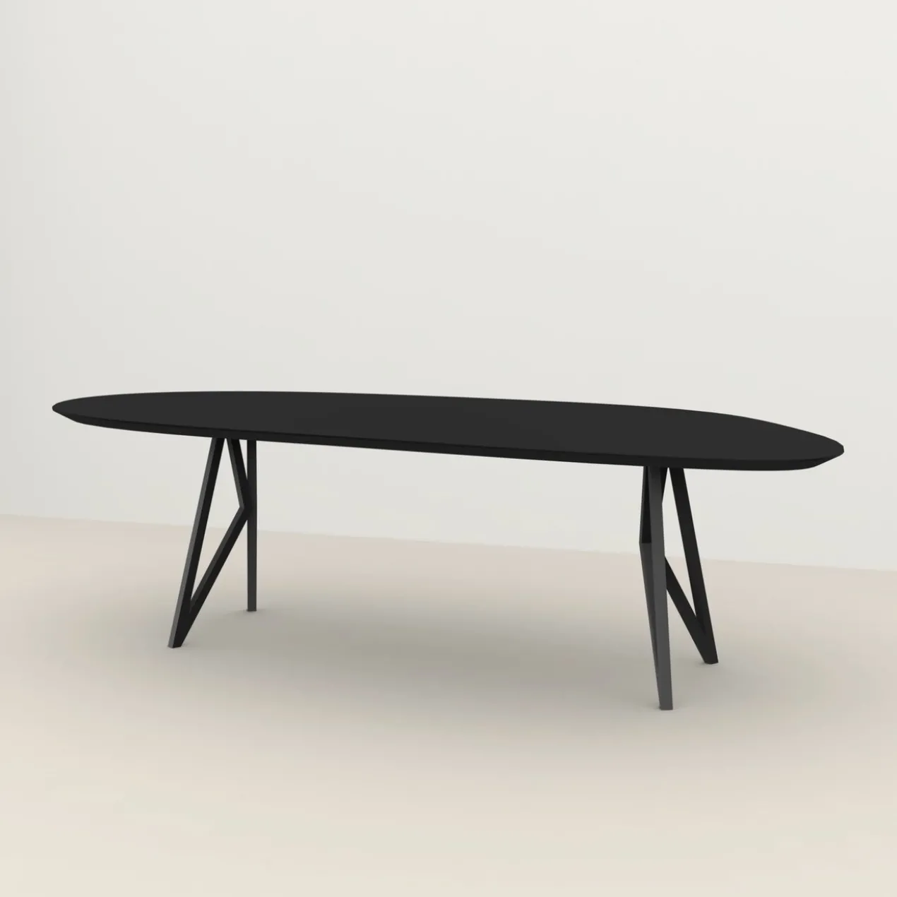 Studio HENK tafel Butterfly Blob - zwart frame, HPL Fenix ne