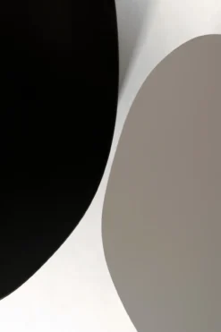 Studio HENK tafel Butterfly Blob - zwart frame, HPL Fenix nero ingo 280 x 100 | HPL Fenix Nero Ingo | Rechte Rand | Frame Zwart