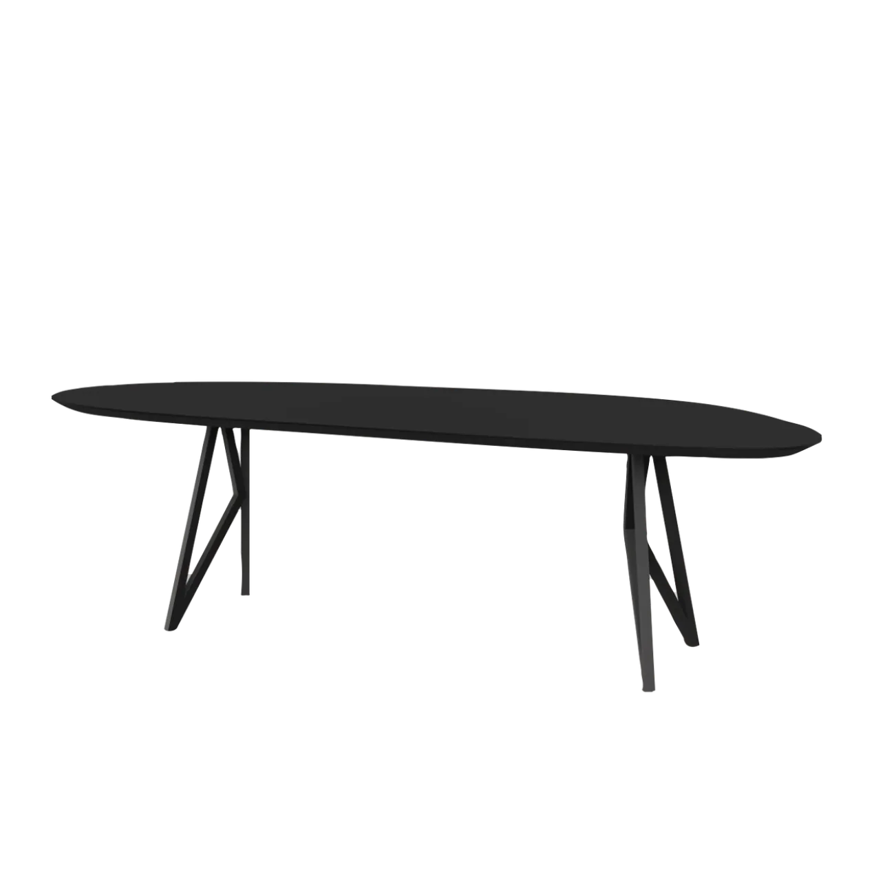 Studio HENK tafel Butterfly Blob - zwart frame, HPL Fenix ne
