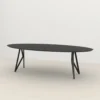 Studio HENK tafel Butterfly Ovaal - zwart frame, zwarte beit