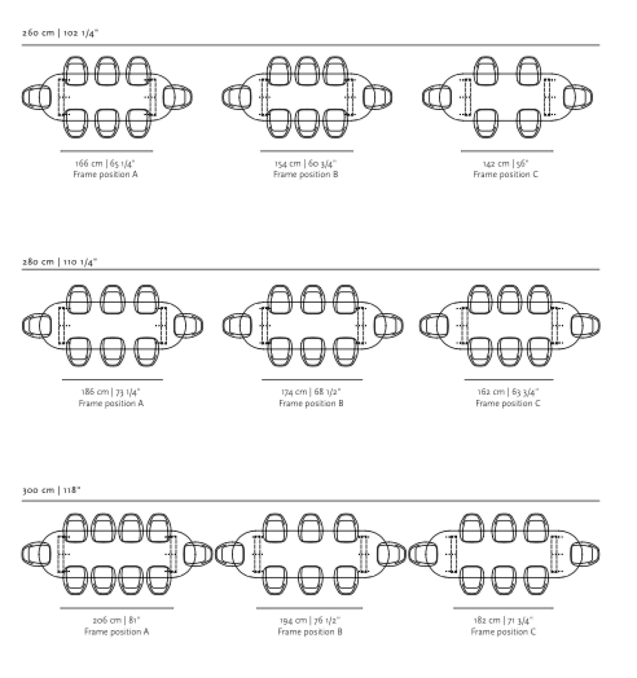 Studio HENK tafel Butterfly Plat ovaal - zwart frame, zwarte