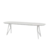 Studio HENK tafel Butterfly Plat ovaal - wit frame, HPL Feni