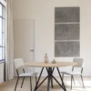 Studio HENK tafel Butterfly Rond Quadpod - zwart frame, HPL