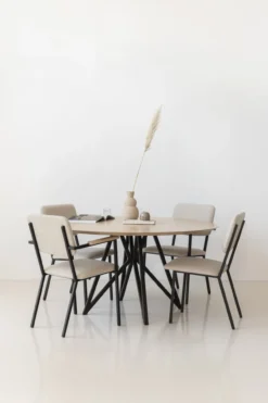 Studio HENK tafel Butterfly Rond Tripod - zwart frame, HPL F