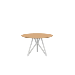 Studio HENK tafel Butterfly Rond Quadpod - wit frame, hardwa
