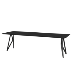 Studio HENK tafel Butterfly Rechthoekig - zwart frame, HPL F