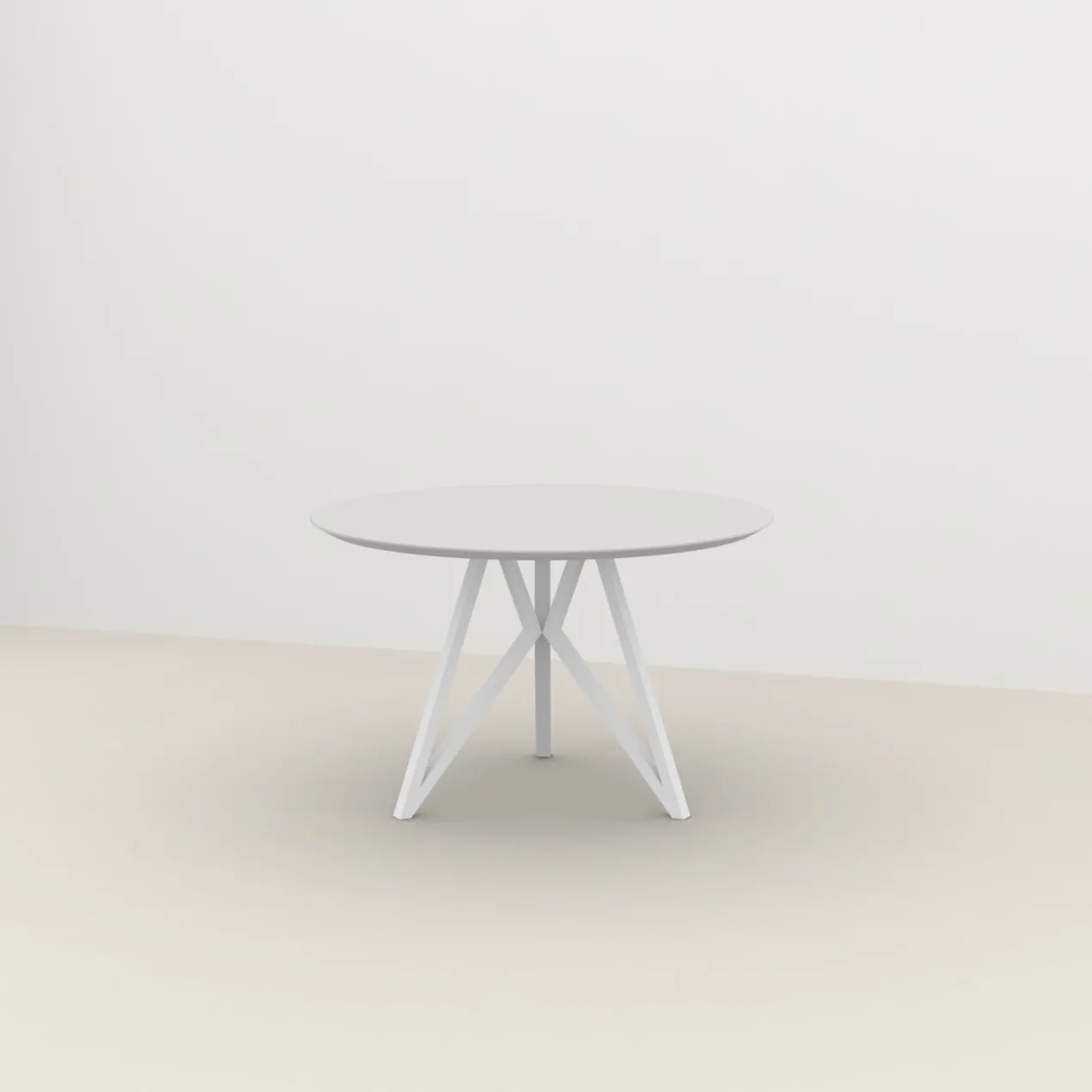 Studio HENK tafel Butterfly Rond Tripod - wit frame, HPL Fen