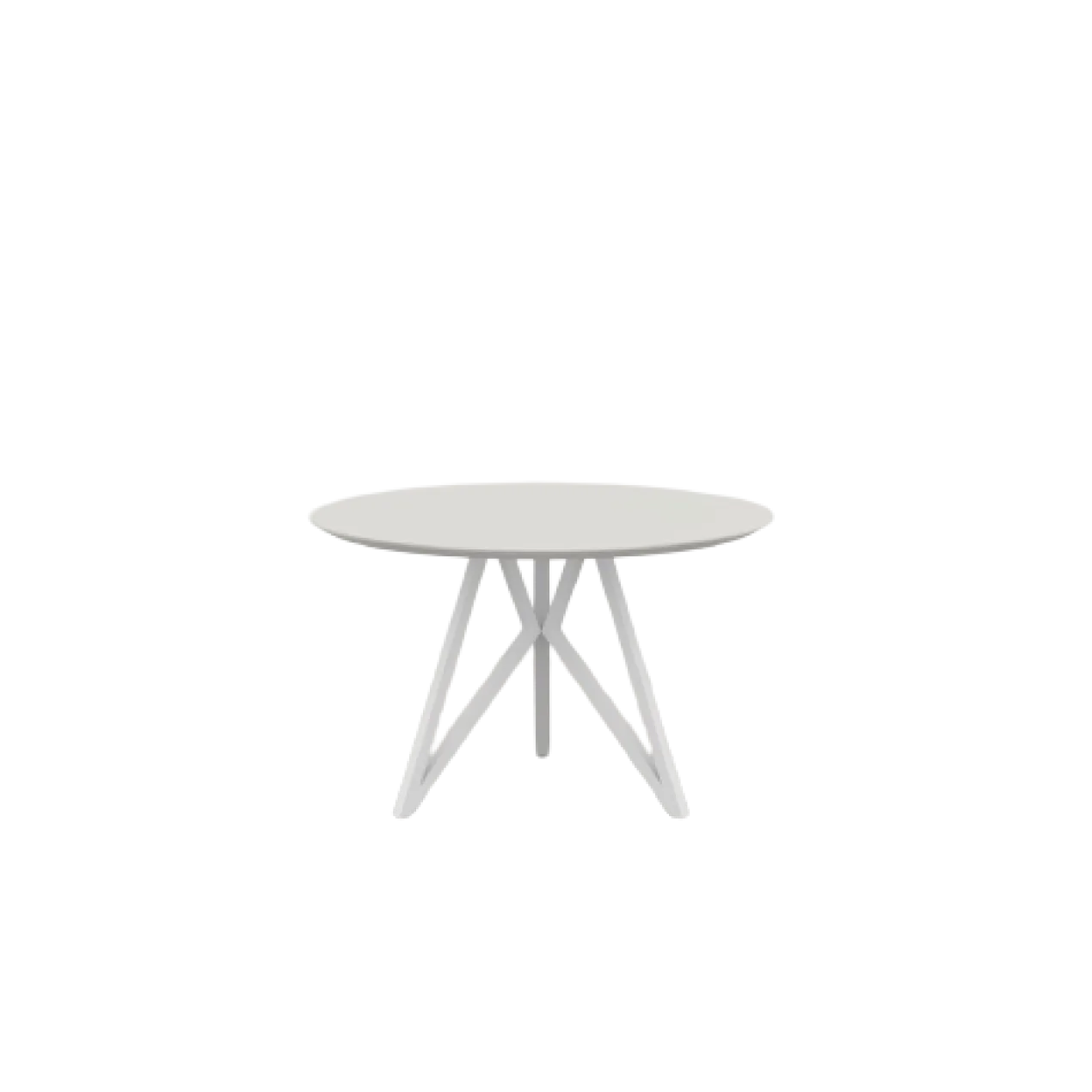 Studio HENK tafel Butterfly Rond Tripod - wit frame, HPL Fen