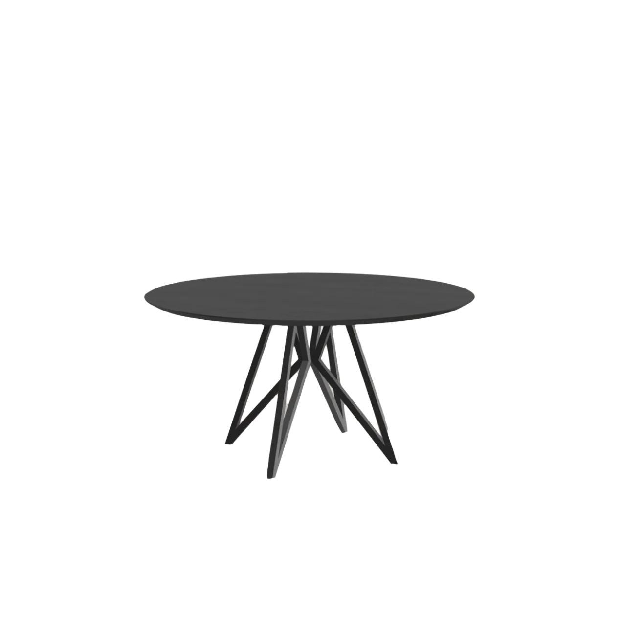 Studio HENK tafel Butterfly Rond Quadpod - zwart frame, zwar