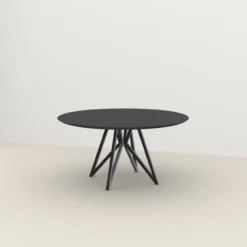 Studio HENK tafel Butterfly Rond Quadpod - zwart frame, zwar