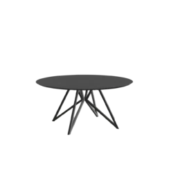 Studio HENK tafel Butterfly Rond QuadpodXL - zwart frame, zw