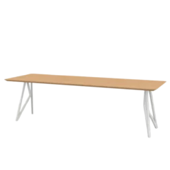 Studio HENK tafel Butterfly Rechthoekig - wit frame, hardwax