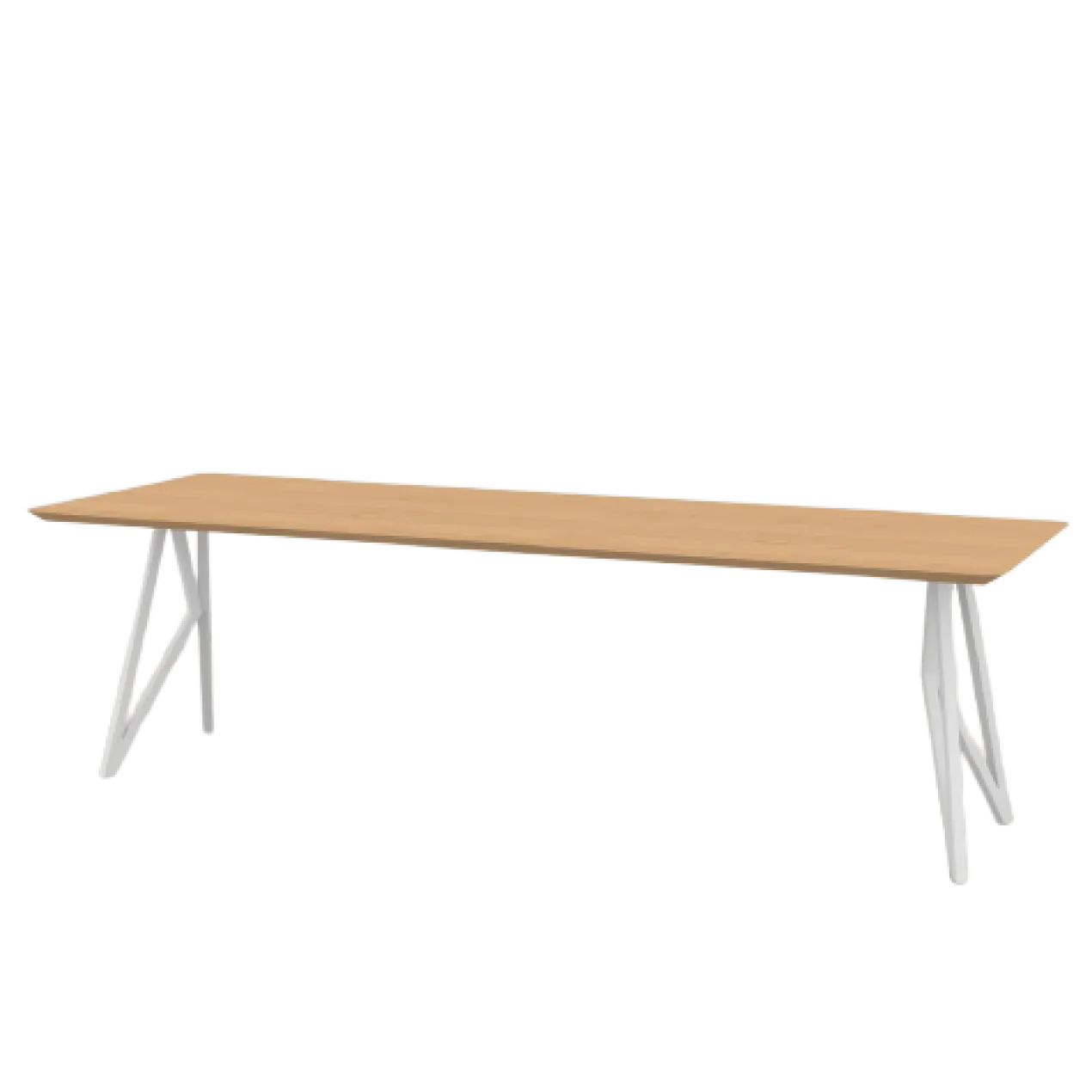 Studio HENK tafel Butterfly Rechthoekig - wit frame, hardwax