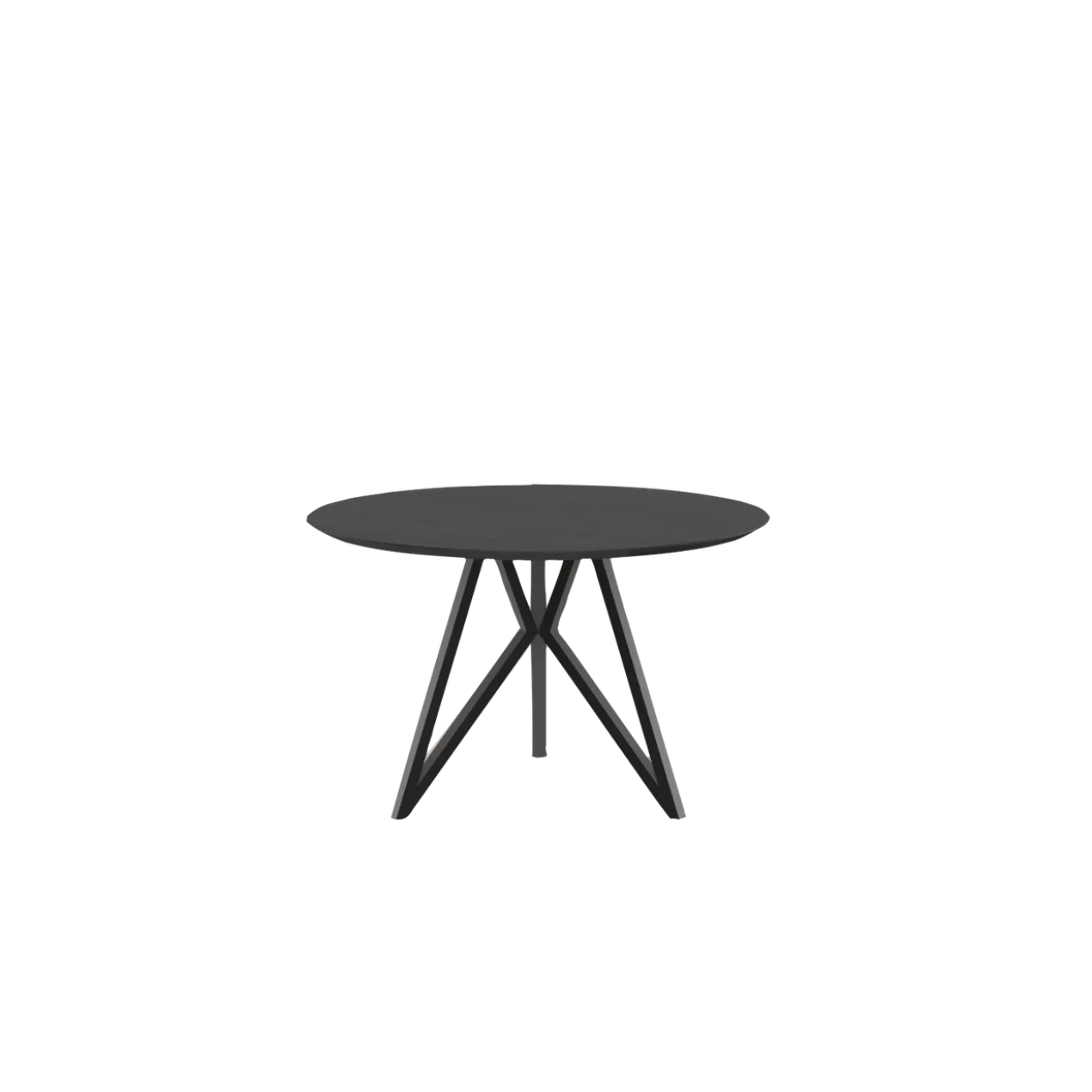 Studio HENK tafel Butterfly Rond Tripod - zwart frame, zwart