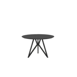 Studio HENK tafel Butterfly Rond Tripod - zwart frame, zwart