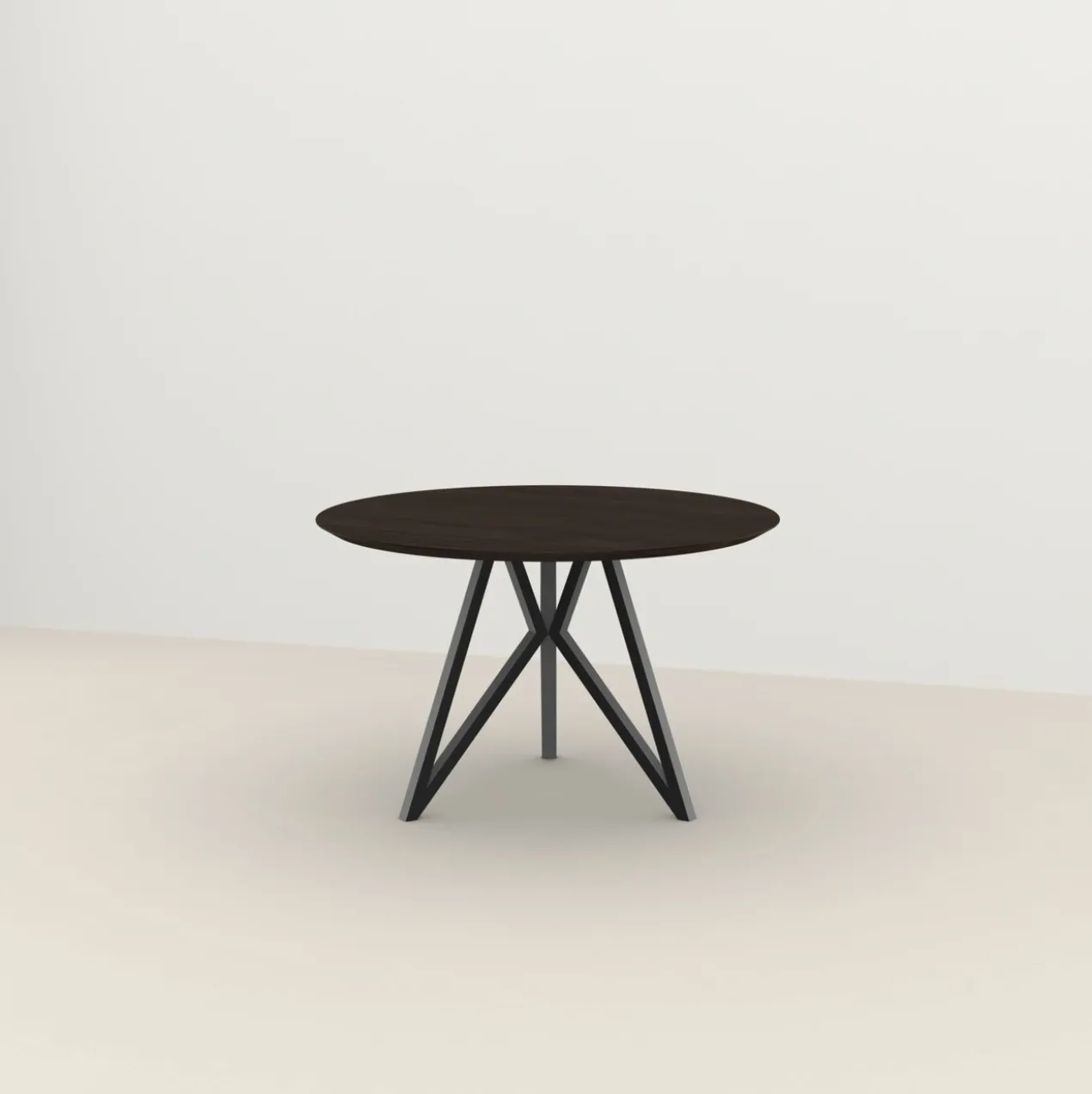 Studio HENK tafel Butterfly Rond Tripod - zwart frame, geroo