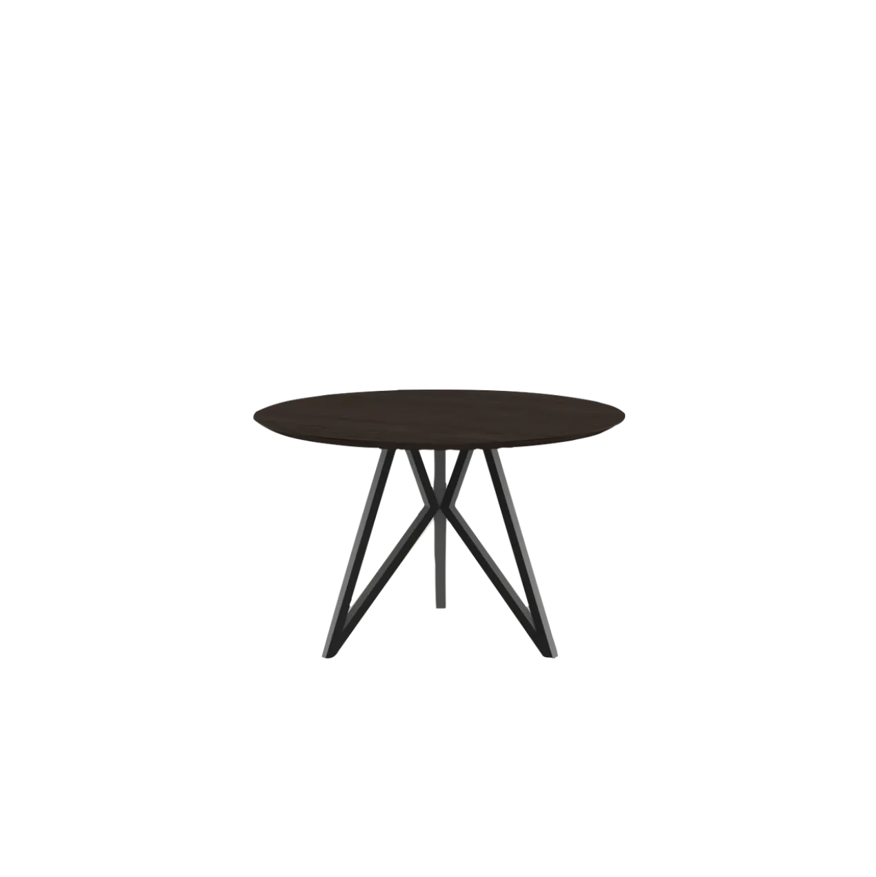 Studio HENK tafel Butterfly Rond Tripod - zwart frame, geroo