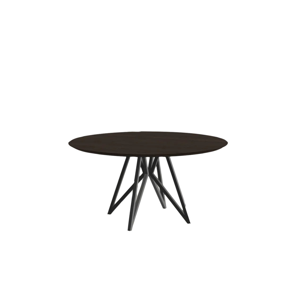 Studio HENK tafel Butterfly Rond Quadpod - zwart frame, gero