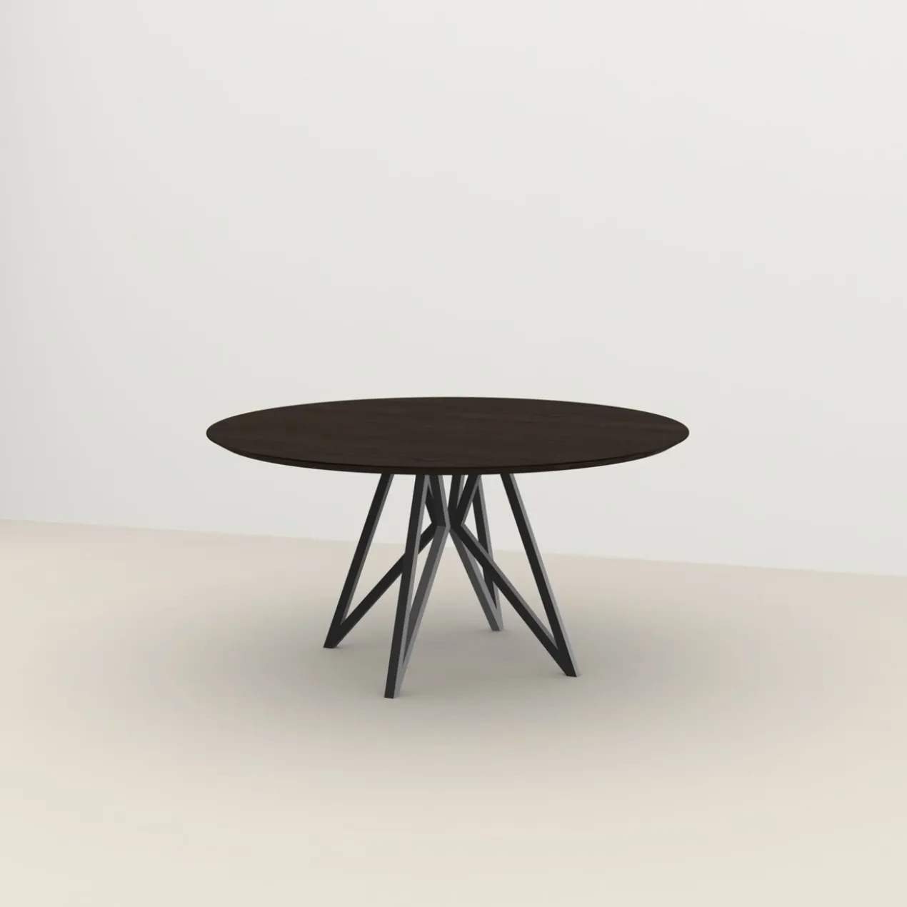Studio HENK tafel Butterfly Rond Quadpod - zwart frame, gero
