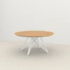 Studio HENK tafel Butterfly Rond QuadpodXL - wit frame, hard