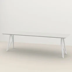 Studio HENK tafel Butterfly Rechthoekig - wit frame, HPL Fen