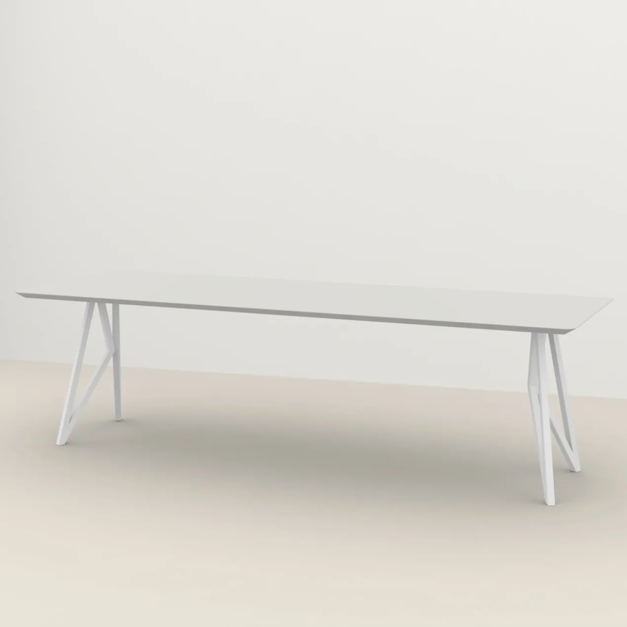 Studio HENK tafel Butterfly Rechthoekig - wit frame, HPL Fen