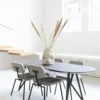 Studio HENK tafel Butterfly Rond Quadpod - wit frame, HPL Fe