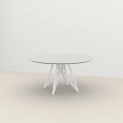 Studio HENK tafel Butterfly Rond Quadpod - wit frame, HPL Fe