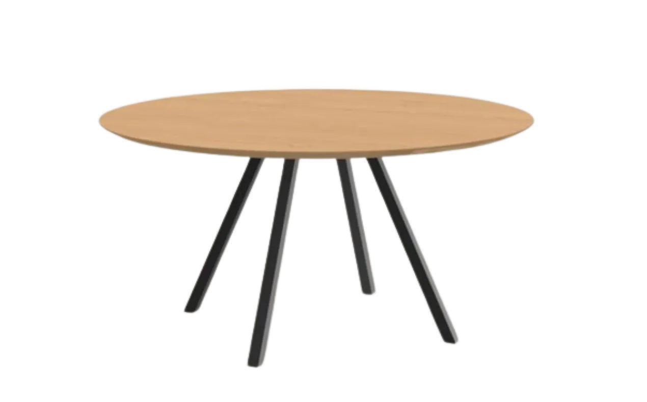 Studio HENK tafel New Classic Rond Quadpod, zwart frame - Sm