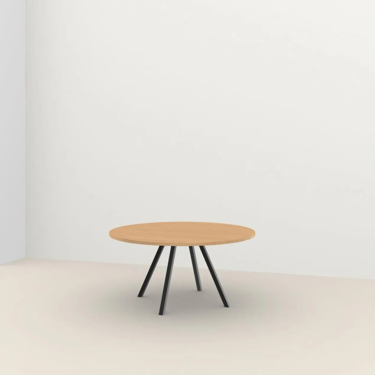 Studio HENK tafel New Classic Rond Quadpod, zwart frame - Sm