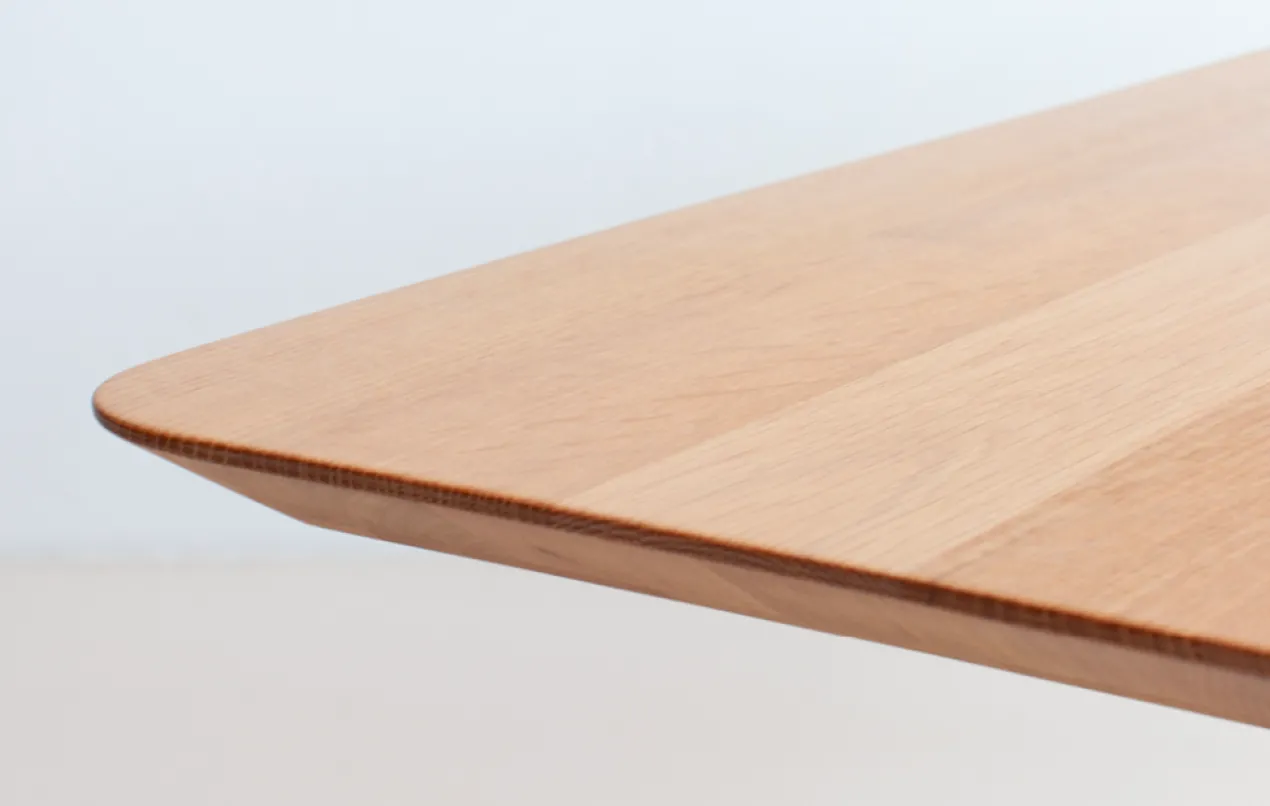 Studio HENK tafel Slim X-type Plat ovaal - wit frame, hardwa