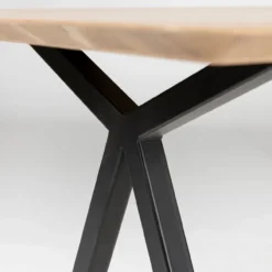 Studio HENK tafel Slim X-type Rechthoekig - zwart frame, zwa