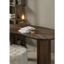 Sun organische sidetable/bureau recycled teak bruin