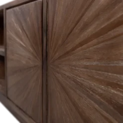 Sun tv meubel met open vak recycled teak bruin