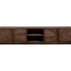 Sun tv meubel met open vak recycled teak bruin