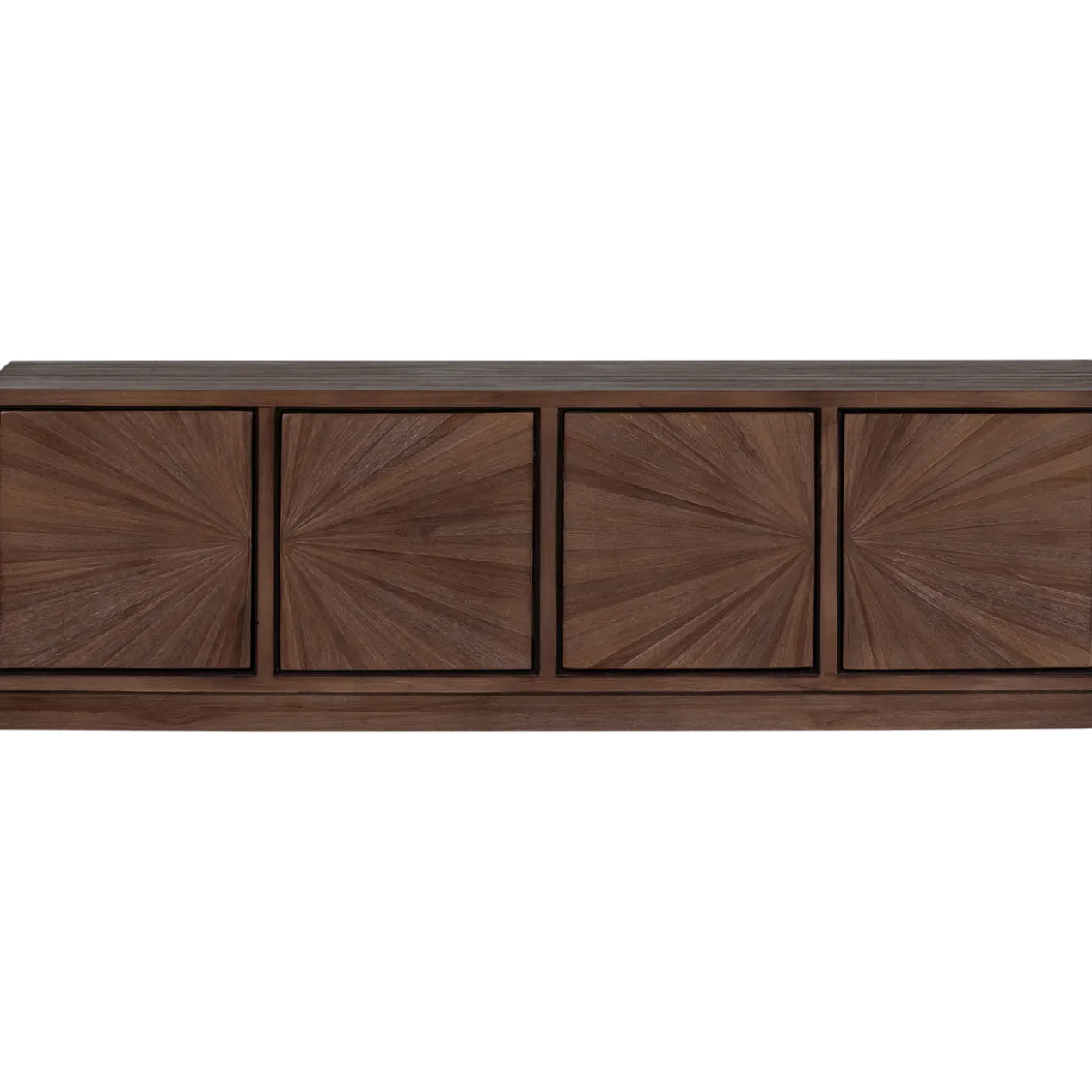 Sun tv meubel recycled teak bruin