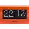 Table clock Boxed Flip acrylic neon orange