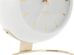 Table clock Globe white, Des. Armando Breeveld