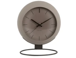 Table clock Nirvana Globe dark warm grey
