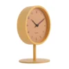 Table clock Stark iron matt honey yellow