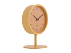 Table clock Stark iron matt honey yellow
