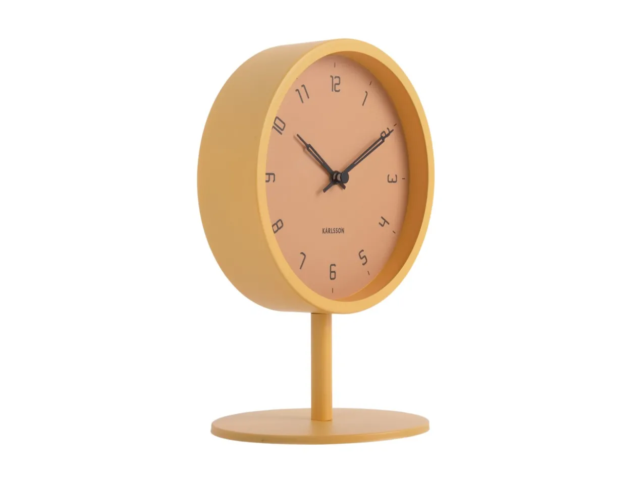 Table clock Stark iron matt honey yellow