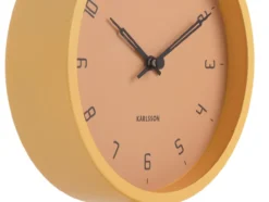 Table clock Stark iron matt honey yellow